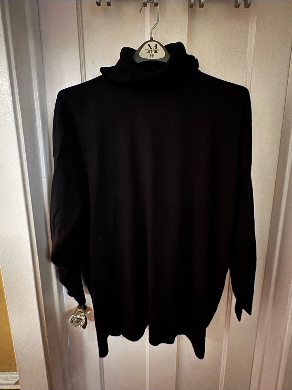 Avenue Black Turtleneck Sweater